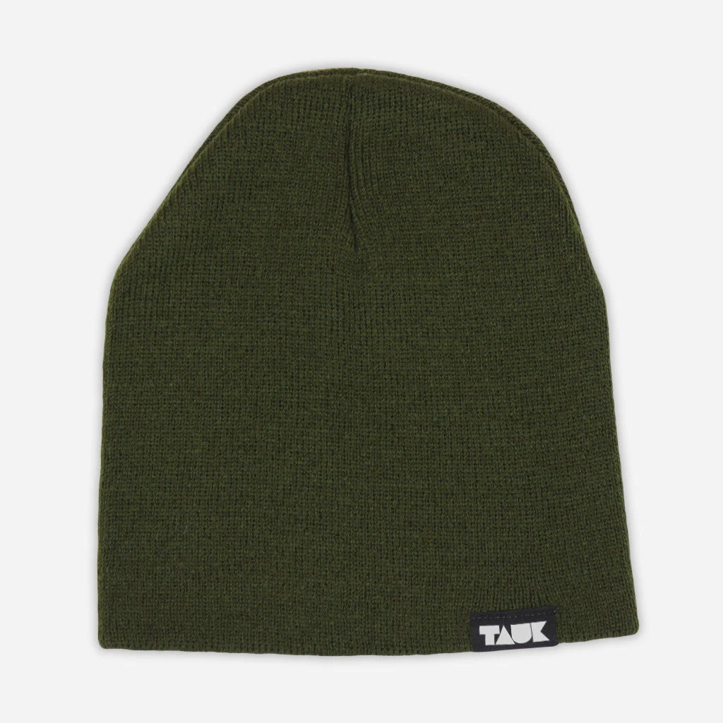 TAUK New Merch Headroom Logo Olive Acrylic Beanie 1 TAUK New Merch Headroom Logo Olive Acrylic Beanie