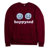 Meg & Dia Happy Sad Cardinal Triblend Sweatshirt New Merch