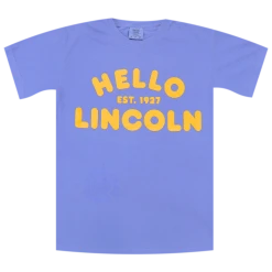 Hello Merch Hello Lincoln Periwinkle T-Shirt