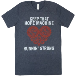 The Okee Dokee Brothers Hope Machine - Adult & Kids Heather Navy T-Shirt
