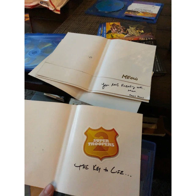 Broken Lizard Autographed Super Troopers 2 Blu-ray, DVD & Digital Edition 2 Broken Lizard Autographed Super Troopers 2 Blu-ray, DVD & Digital Edition