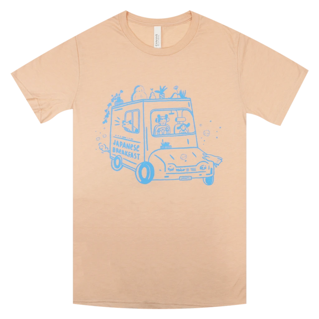 Japanese Breakfast New Merch Food Truck Peach T-Shirt 1 Japanese Breakfast New Merch Food Truck Peach T-Shirt
