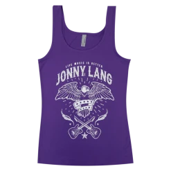 Jonny Lang Eagle Women's Purple Tank Top New Merch