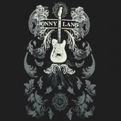 Jonny Lang New Merch Guitar Tour Women's Black T-Shirt