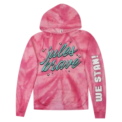 Jules Brave New Merch We Stan Red Tie-Dye Hoodie