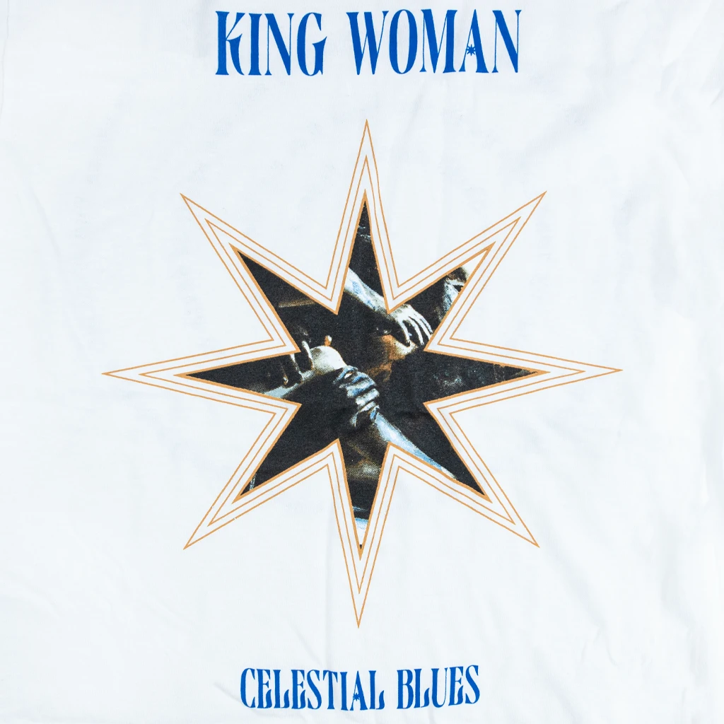 King Woman KW Celestial Blues White Short Sleeve 3 King Woman KW Celestial Blues White Short Sleeve