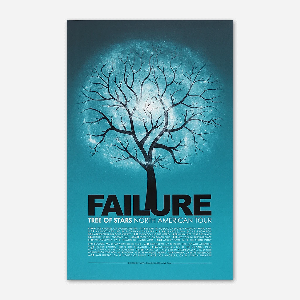 Failure Tree Of Stars North American Tour Posters New Merch 5 Failure Tree Of Stars North American Tour Posters New Merch