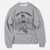 Low Cut Connie Boxing Girl Heather Grey Pullover Sweatshirt