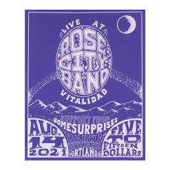 Rose City Band Vitalidad - Limited Edition Screen Printed Poster New Merch