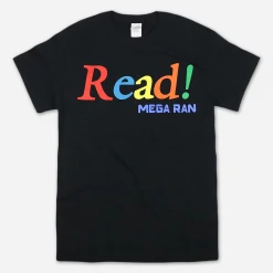 Mega Ran Read Black T-Shirt