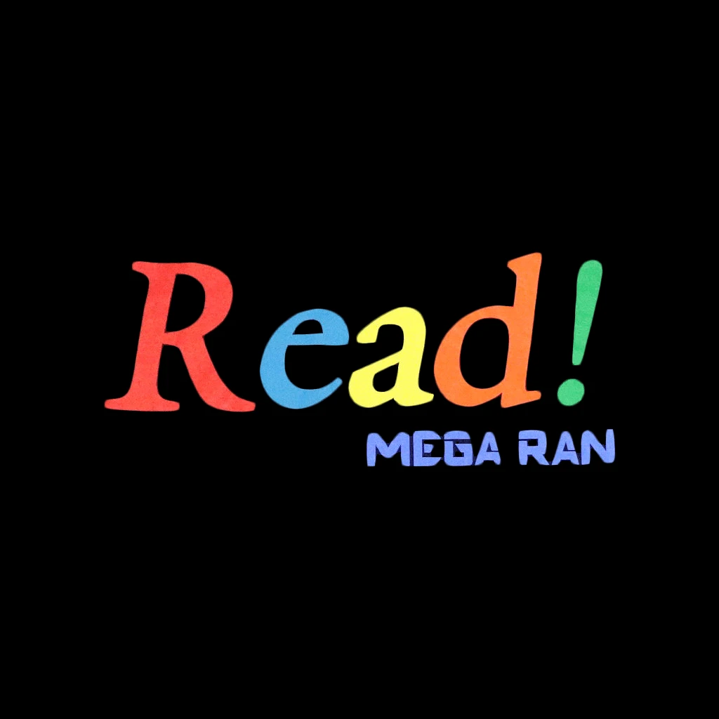 Mega Ran Read Black T-Shirt 2 Mega Ran Read Black T-Shirt