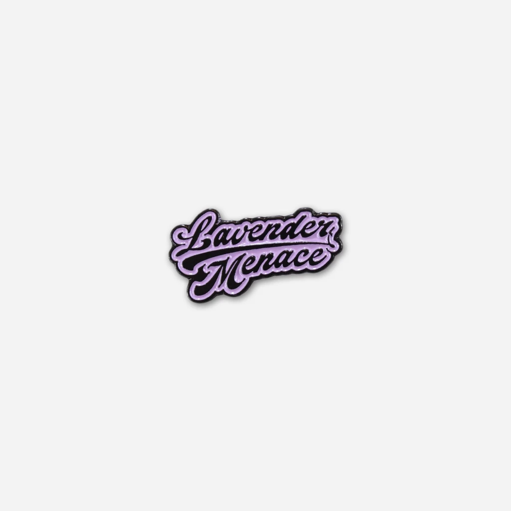 Autostraddle Lavender Menace Pin New Merch 1 Autostraddle Lavender Menace Pin New Merch