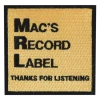 Mac DeMarco Mac's Record Label Patch New Merch