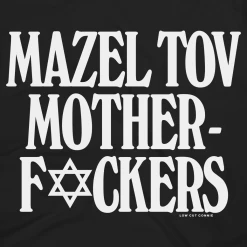 Low Cut Connie New Merch Mazel Tov Black T-Shirt