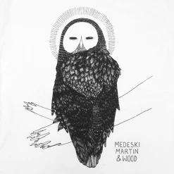 Medeski Martin & Wood New Merch Owl White T-Shirt 4 Medeski Martin & Wood New Merch Owl White T-Shirt