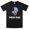 Mega Ran 8-Bit Profile Black T-Shirt