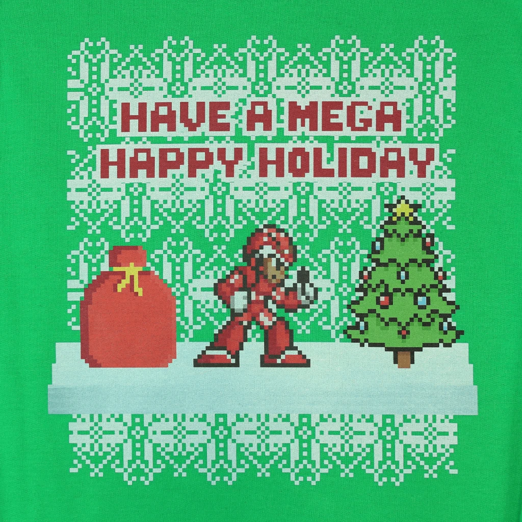 Mega Ran Mega Holiday Green Sweater 2 Mega Ran Mega Holiday Green Sweater