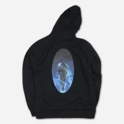 TAUK Sir Nebula Oval Black Zip Hoodie