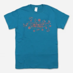 Northwest String Summit New Merch Bubble Machine Aqua T-Shirt