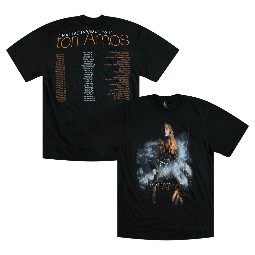 Tori Amos New Merch Native Invader 2017 Tour Black T-Shirt 1 Tori Amos New Merch Native Invader 2017 Tour Black T-Shirt