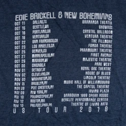 Edie Brickell & New Bohemians Rocket Tour Heather Navy T-Shirt New Merch 10 Edie Brickell & New Bohemians Rocket Tour Heather Navy T-Shirt New Merch