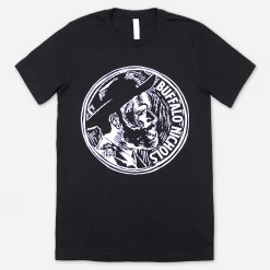 Buffalo Nichols New Merch Nickel Head Heather Black T-Shirt