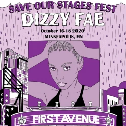 NIVA Dizzy Fae Live At First Avenue - Hand Screen-Printed Poster New Merch