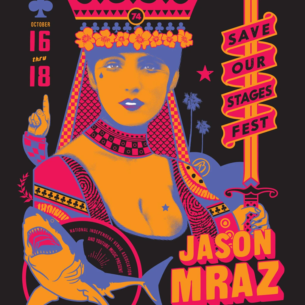 NIVA Jason Mraz Live At Belly Up Tavern - Hand Screen-Printed Poster New Merch 2 NIVA Jason Mraz Live At Belly Up Tavern - Hand Screen-Printed Poster New Merch