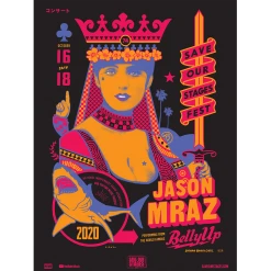 NIVA Jason Mraz Live At Belly Up Tavern - Hand Screen-Printed Poster New Merch