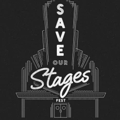 NIVA New Merch Save Our Stages Fest - Double Sided Hand Screen-Printed Poster