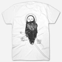Medeski Martin & Wood Owl Women's White T-Shirt New Merch
