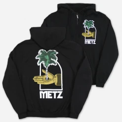 Metz Palm Black Zip Hoodie