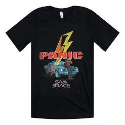 Sam Brace Panic Black T-Shirt New Merch