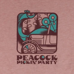 Northwest String Summit New Merch Peacock Pickin' Party Women's Pink Tank