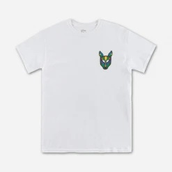 Slow Magic New Merch Mask Pocket Print White T-Shirt