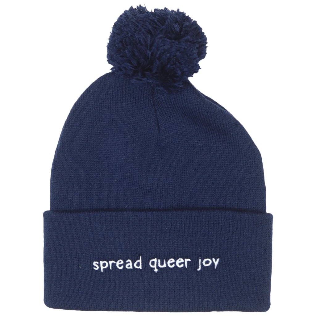 Queer Kid Stuff Spread Queer Joy Navy Beanie 2 Queer Kid Stuff Spread Queer Joy Navy Beanie
