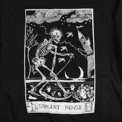 Sargent House New Merch SH Reaper Black Crew Neck Pullover Sweatshirt 3 Sargent House New Merch SH Reaper Black Crew Neck Pullover Sweatshirt