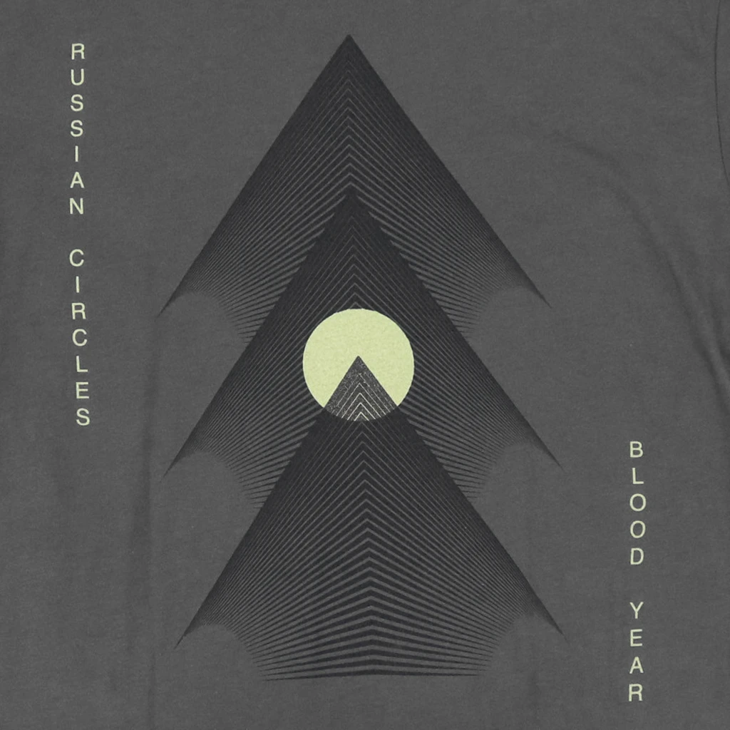 Russian Circles New Merch Blood Year Cover Charcoal T-Shirt 2 Russian Circles New Merch Blood Year Cover Charcoal T-Shirt