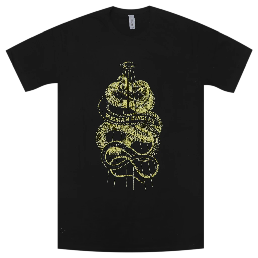Russian Circles (Band) New Merch Cosmic Serpent Black T-Shirt 1 Russian Circles (Band) New Merch Cosmic Serpent Black T-Shirt