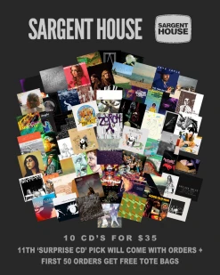 Sargent House New Merch 10 CDs For $35 (No Multiples Of Same Titles Allowed)