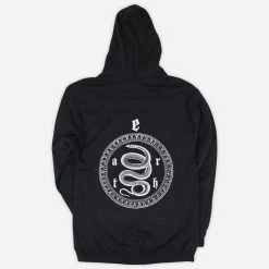 Earth Sigil Black Zip Up Hoodie