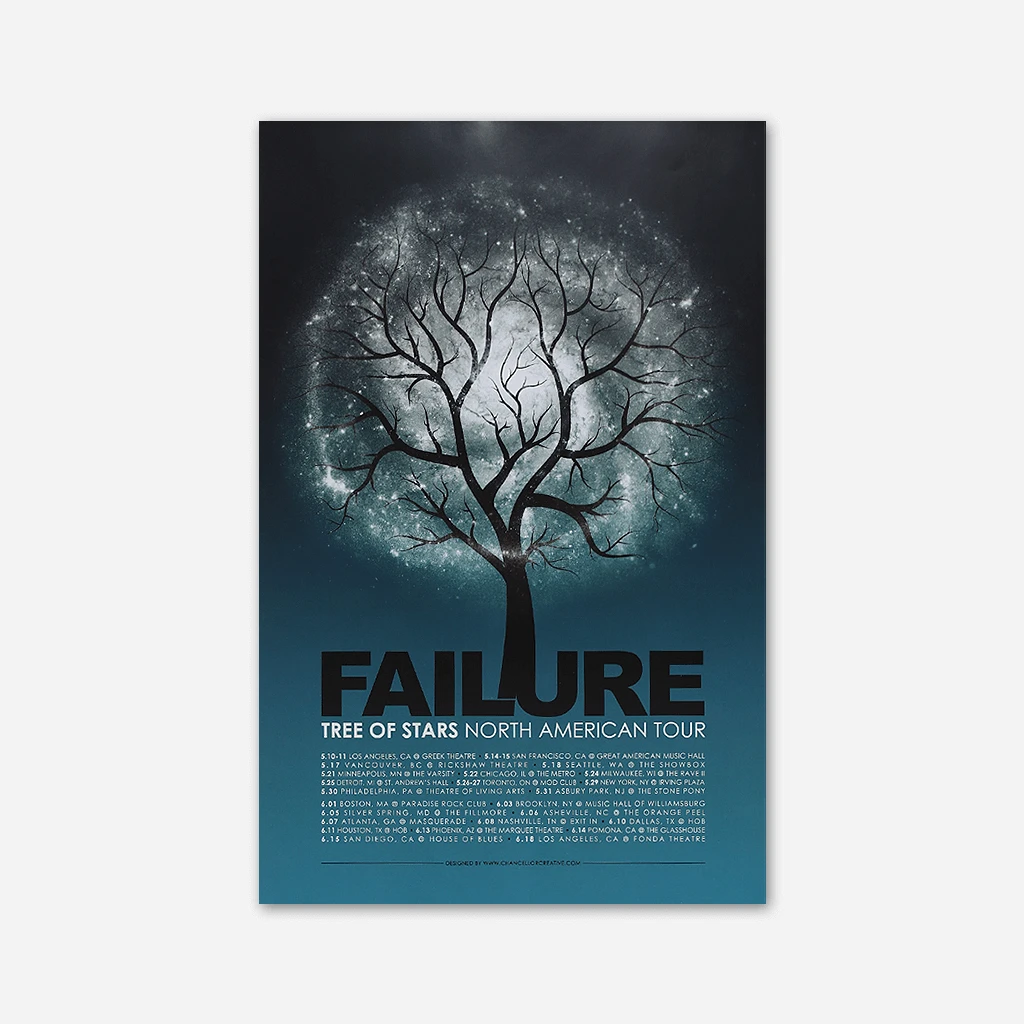 Failure Tree Of Stars North American Tour Posters New Merch 2 Failure Tree Of Stars North American Tour Posters New Merch