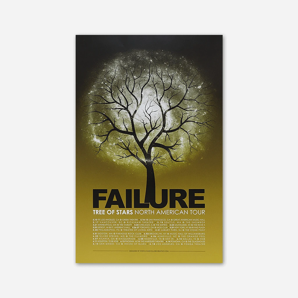 Failure Tree Of Stars North American Tour Posters New Merch 3 Failure Tree Of Stars North American Tour Posters New Merch