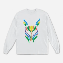 Slow Magic Mask White Long Sleeve T-Shirt