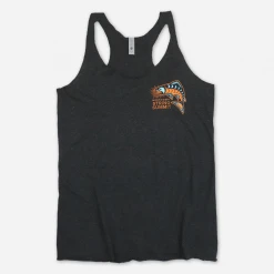 Northwest String Summit Salmon Women's Heather Black Tri-Blend Tank Top 6 Northwest String Summit Salmon Women's Heather Black Tri-Blend Tank Top