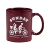 Sunday Papers Maroon Coffee Mug New Merch