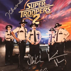 Broken Lizard Autographed Super Troopers 2 Premiere Poster New Merch