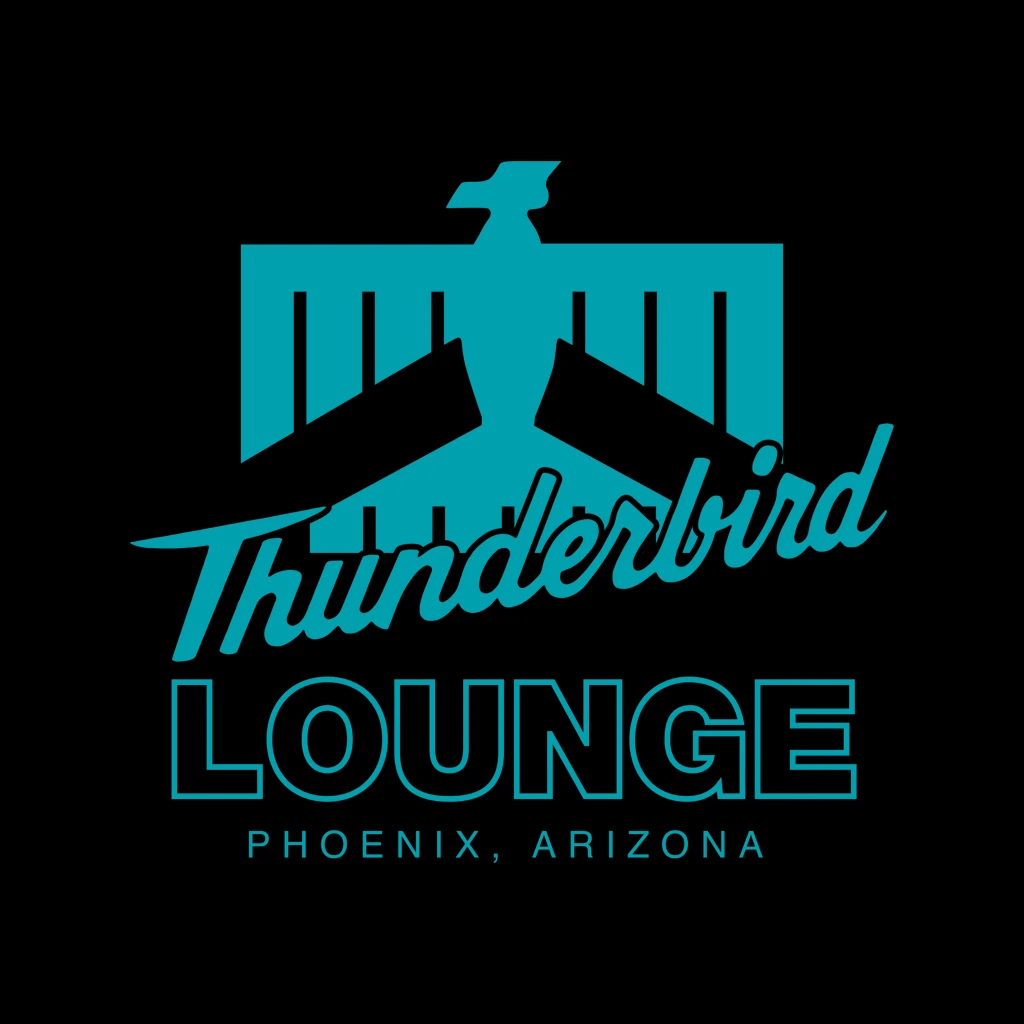Thunderbird Lounge TL Logo Black Zip Up Hooded Sweatshirt 2 Thunderbird Lounge TL Logo Black Zip Up Hooded Sweatshirt