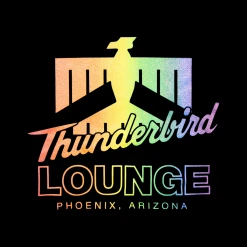 Thunderbird Lounge TL Glitter Rainbow Logo Black T-Shirt New Merch 4 Thunderbird Lounge TL Glitter Rainbow Logo Black T-Shirt New Merch