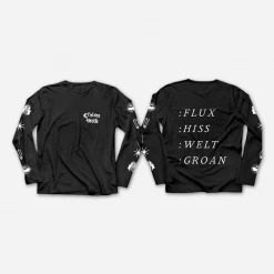 Chelsea Wolfe (CW) Reuben Sawyer Hiss Spun Emblem Black Long Sleeve Tour T-Shirt
